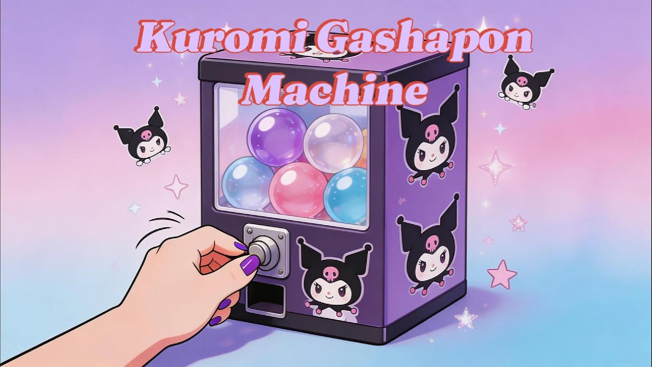 Kuromi Gashapon Machine Unboxing