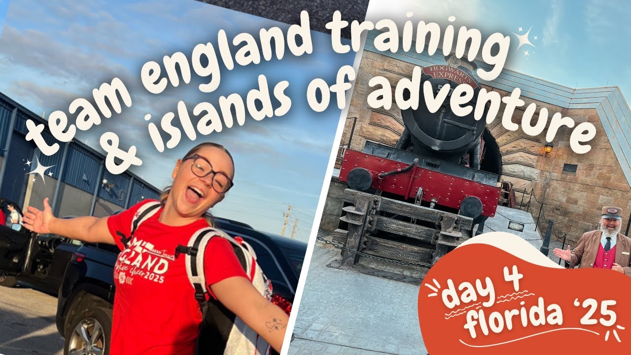 Team Training & Islands Of Adventure | Day 4 | ICU Worlds Florida 2025 | Team England Cheer 🇬🇧🌹
