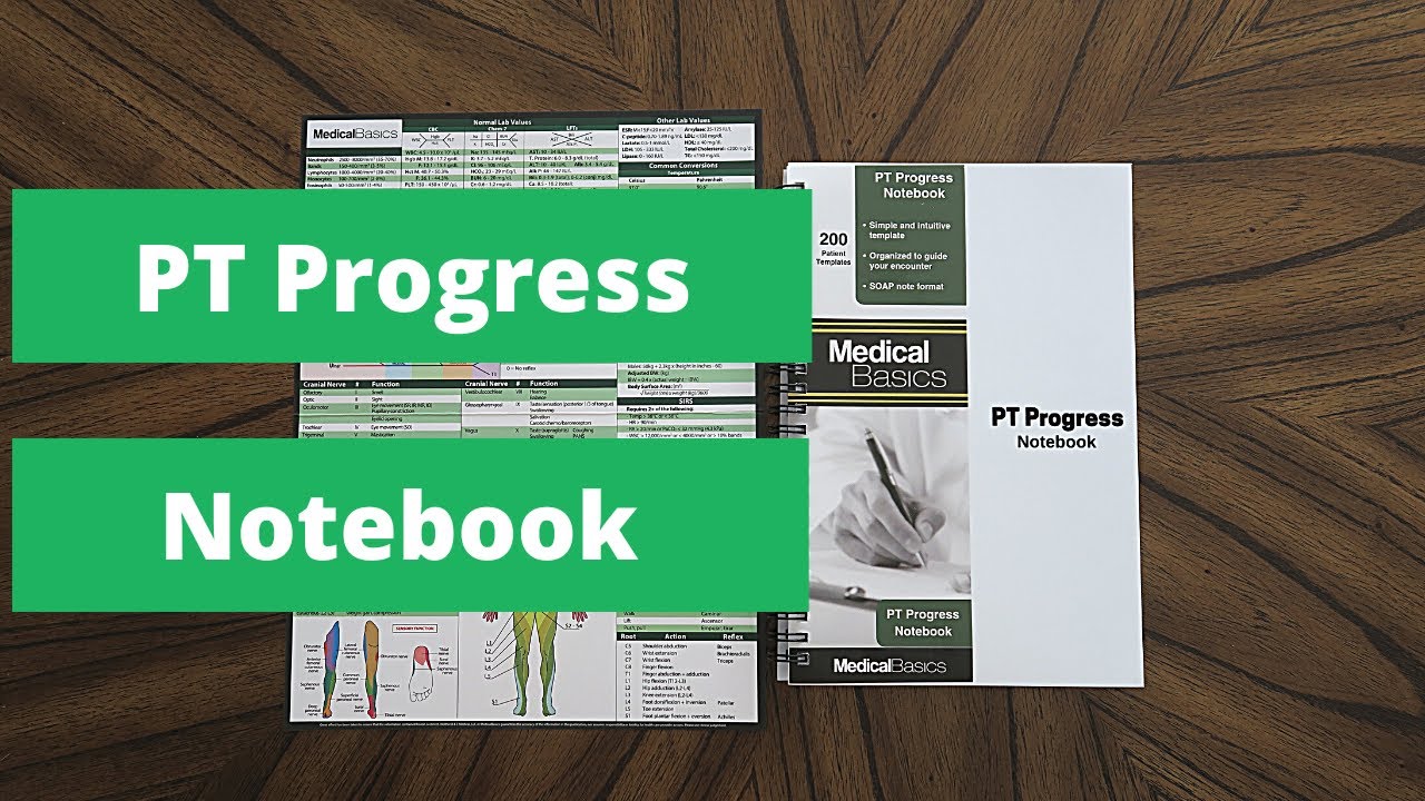 Physical Therapy Template Notebook - Medical Basics Review
