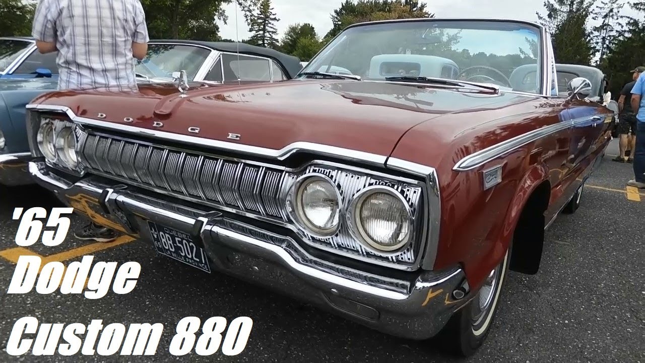 7 29 23 FACTORY CORRECT '65 DODGE CUSTOM 880 CONVERTIBLE SEEN AT GRANBY QUEBEC SHOW