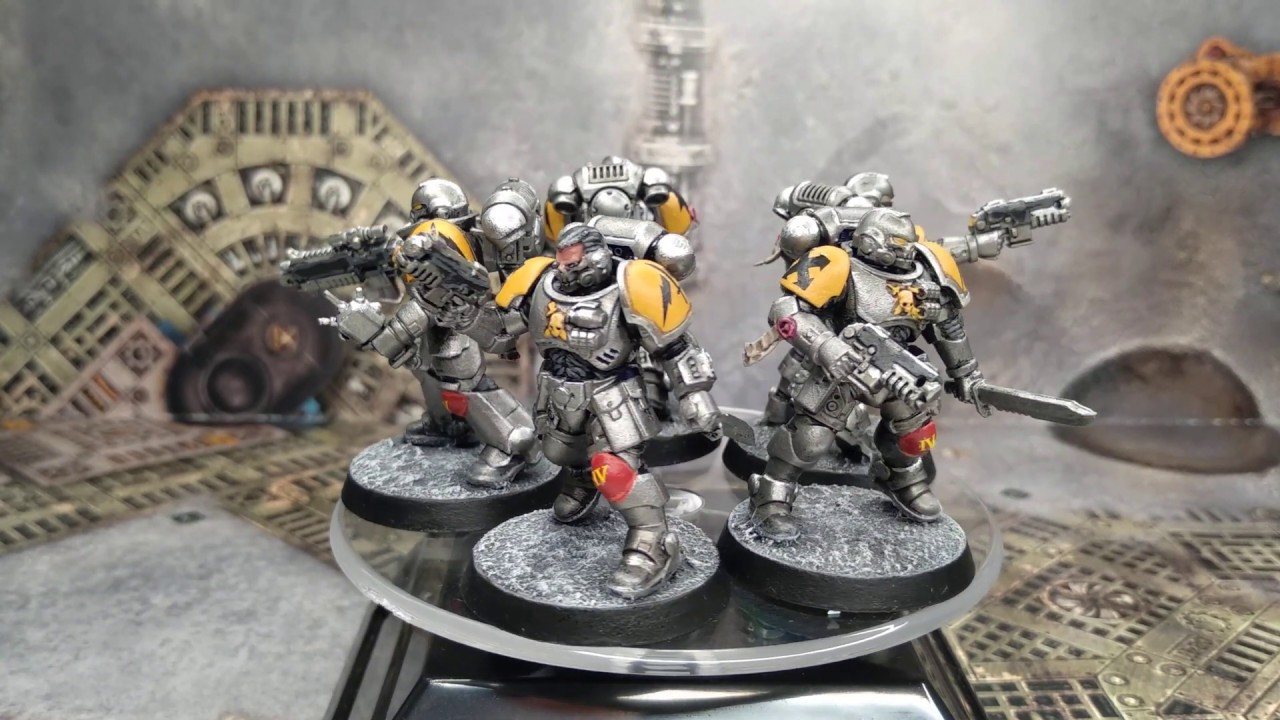 Warhammer 40000 - Tabletop Painted Silver Templars