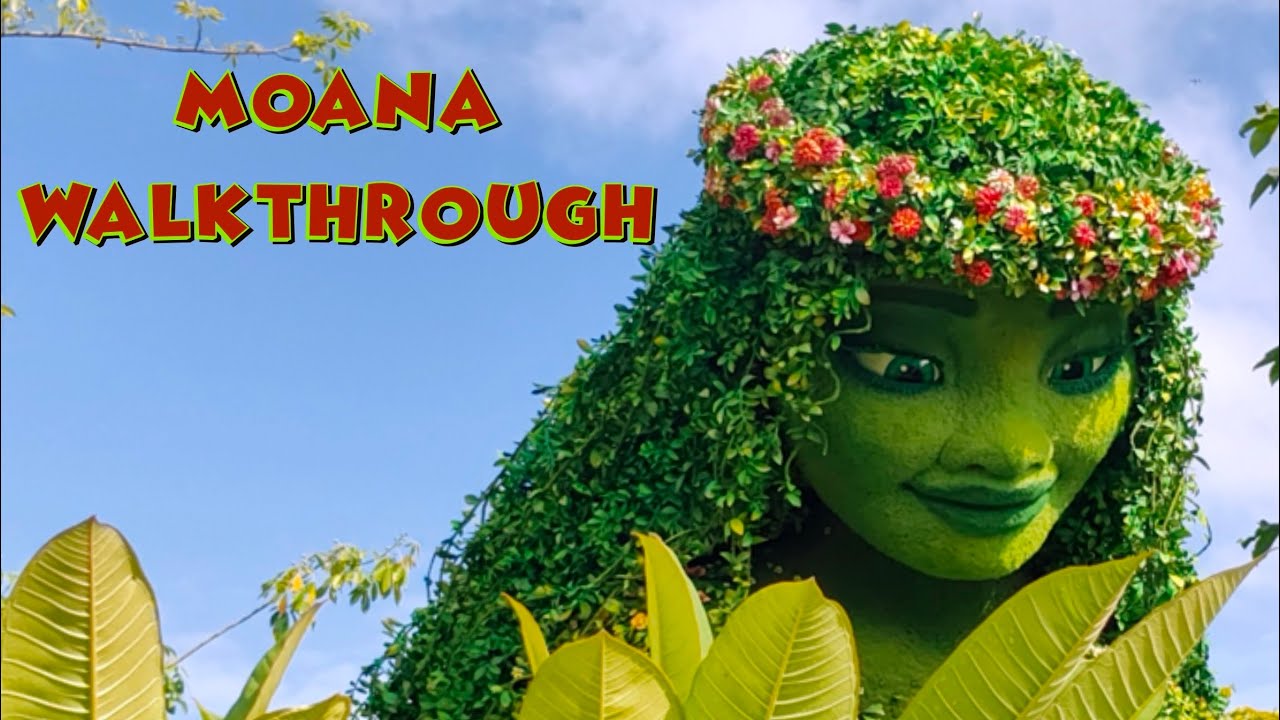Walkthrough of MOANA journey of water at EPCOT