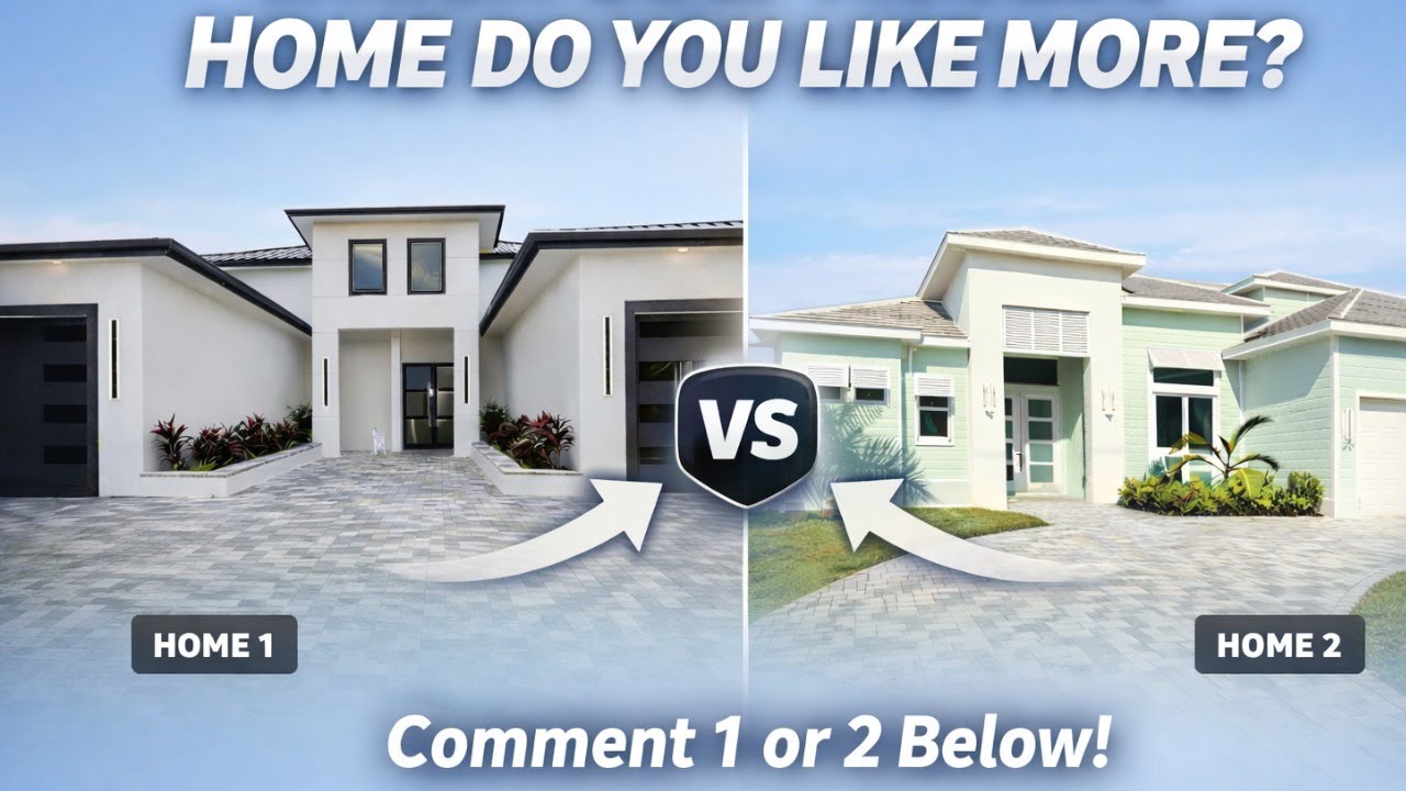 Two Stunning Gulf Access Homes Go Head-to-Head (You Decide)