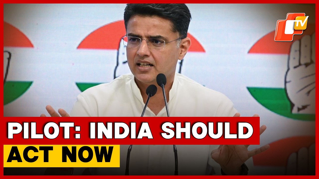 Sachin Pilot: India Should Take Stand On Violence Affecting Seaways