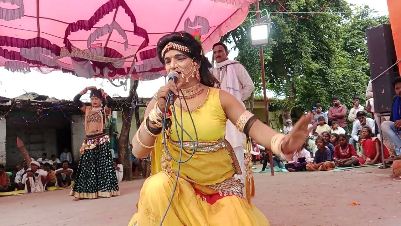 Singaji bhajan gayak Sukhdev dancer Parveen bhai joker Pappu bhai gaon suhag 4k Jay Shri Ganesh