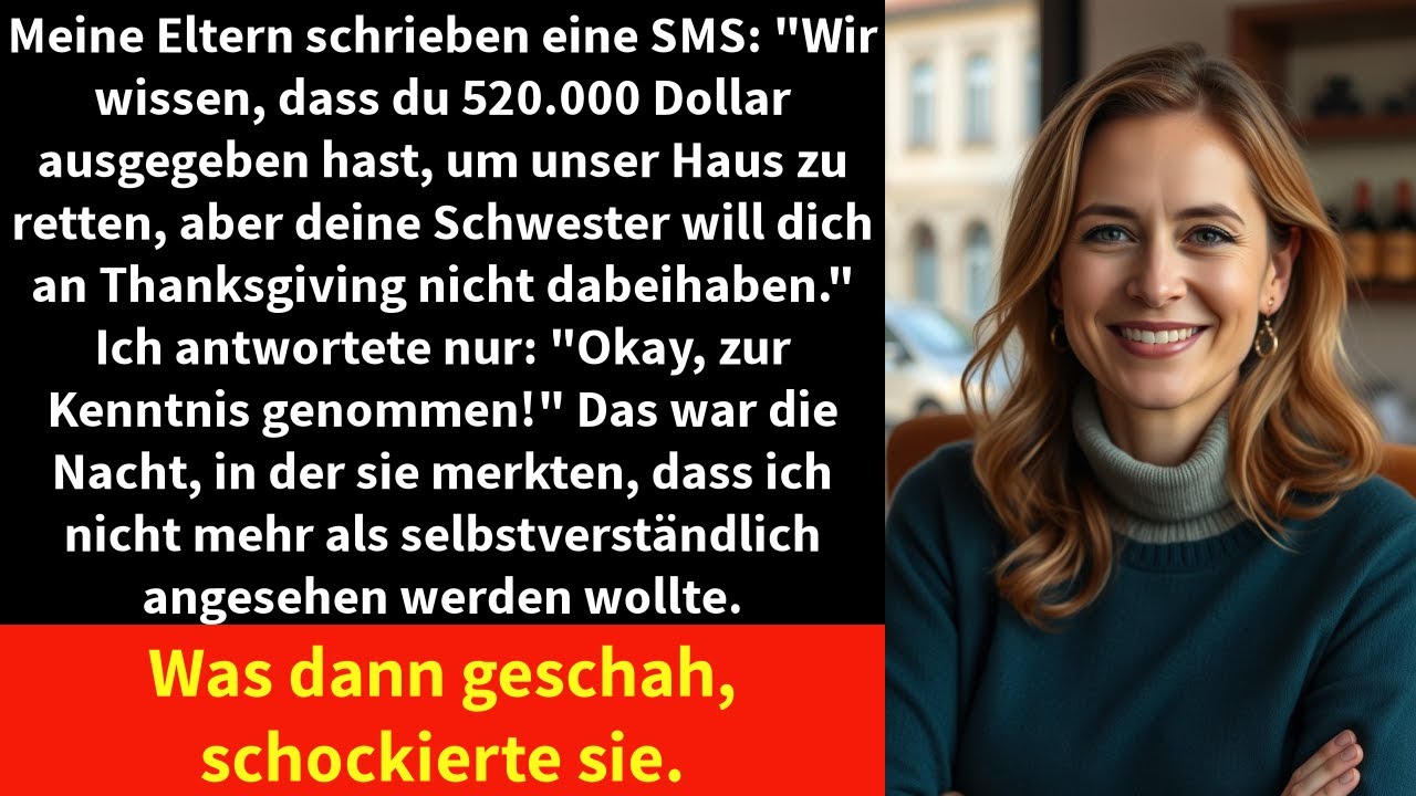 Meine Eltern schrieben eine SMS: 