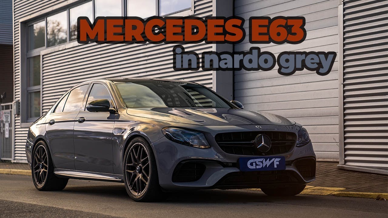 Wrapping Mercedes E63S AMG in Nardo Grey vinyl wrap | Color Change wrap