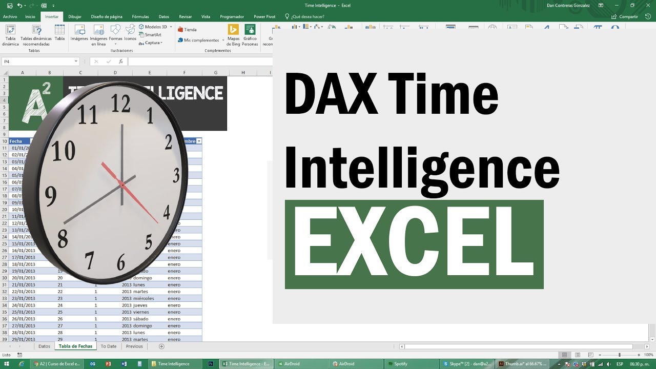 Medidas de tiempo en Power Pivot en Dax en EXCEL