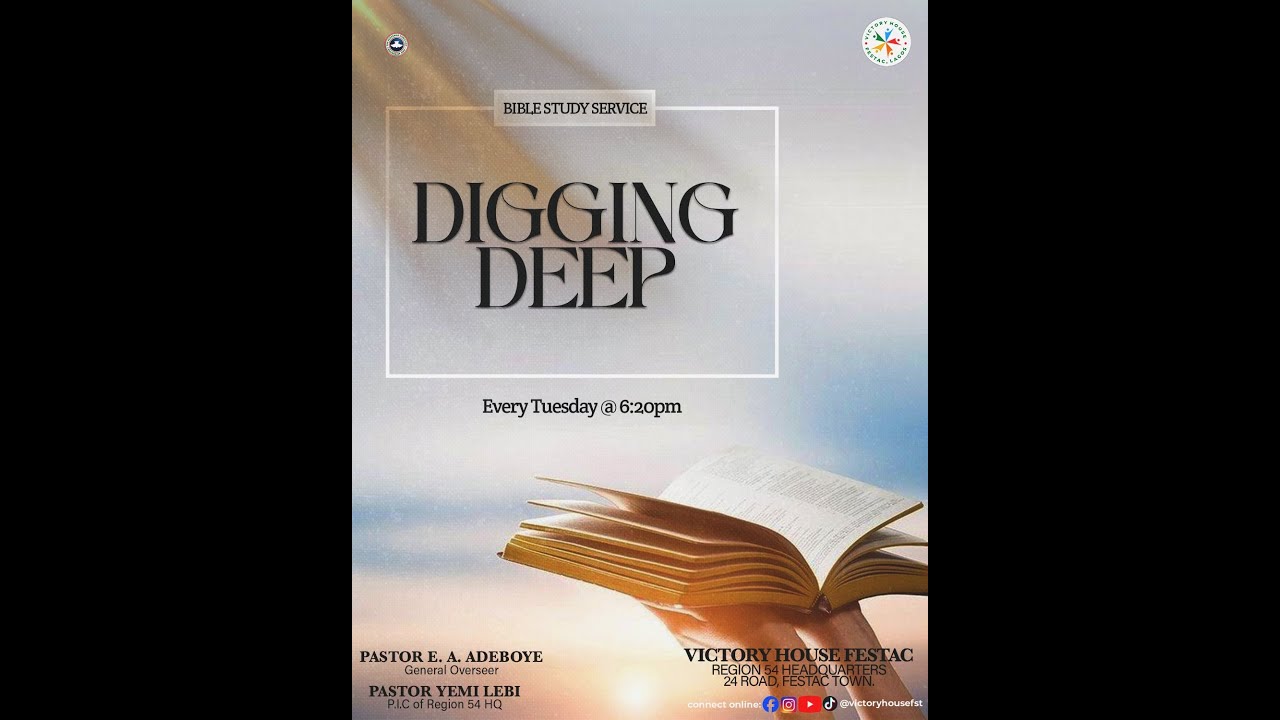 🔍📖 DIGGING DEEP | RCCG VICTORY HOUSE FESTAC | 27TH JANUARY 2026