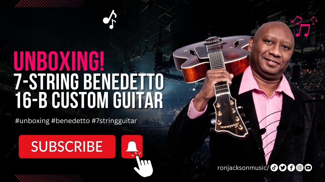Unboxing! 7-String Benedetto 16-B Custom Guitar #unboxing #benedetto #7stringguitar