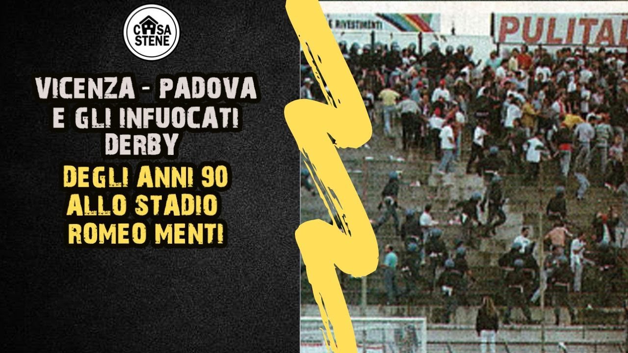 VICENZA-PADOVA GLI INFUOCATI DERBY DEGLI ANNI 90 ALLO STADIO ROMEO MENTI
