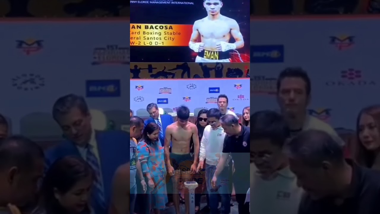 EMAN BACOSA VS JAY CLYDE LANGAHIN/ WEIGH IN OFFICIAL #boxing #EMANBACOSA