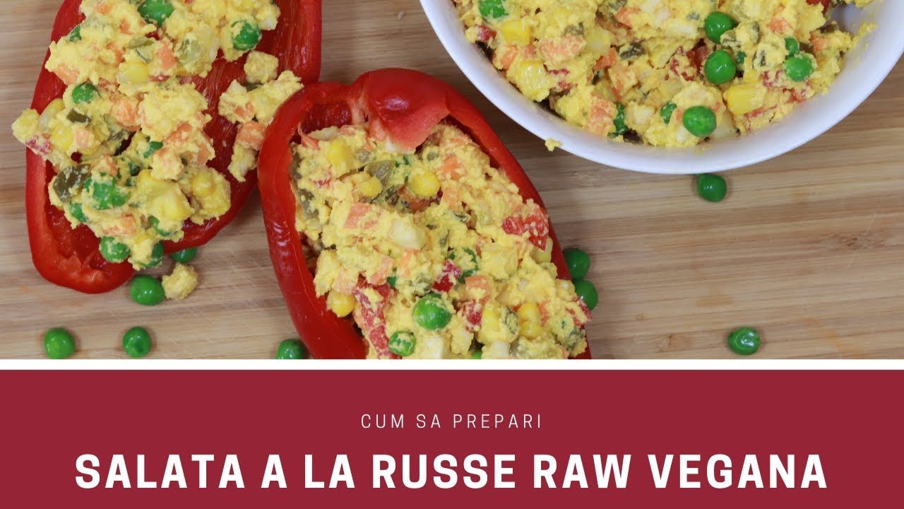 Salata a la russe raw vegană!
