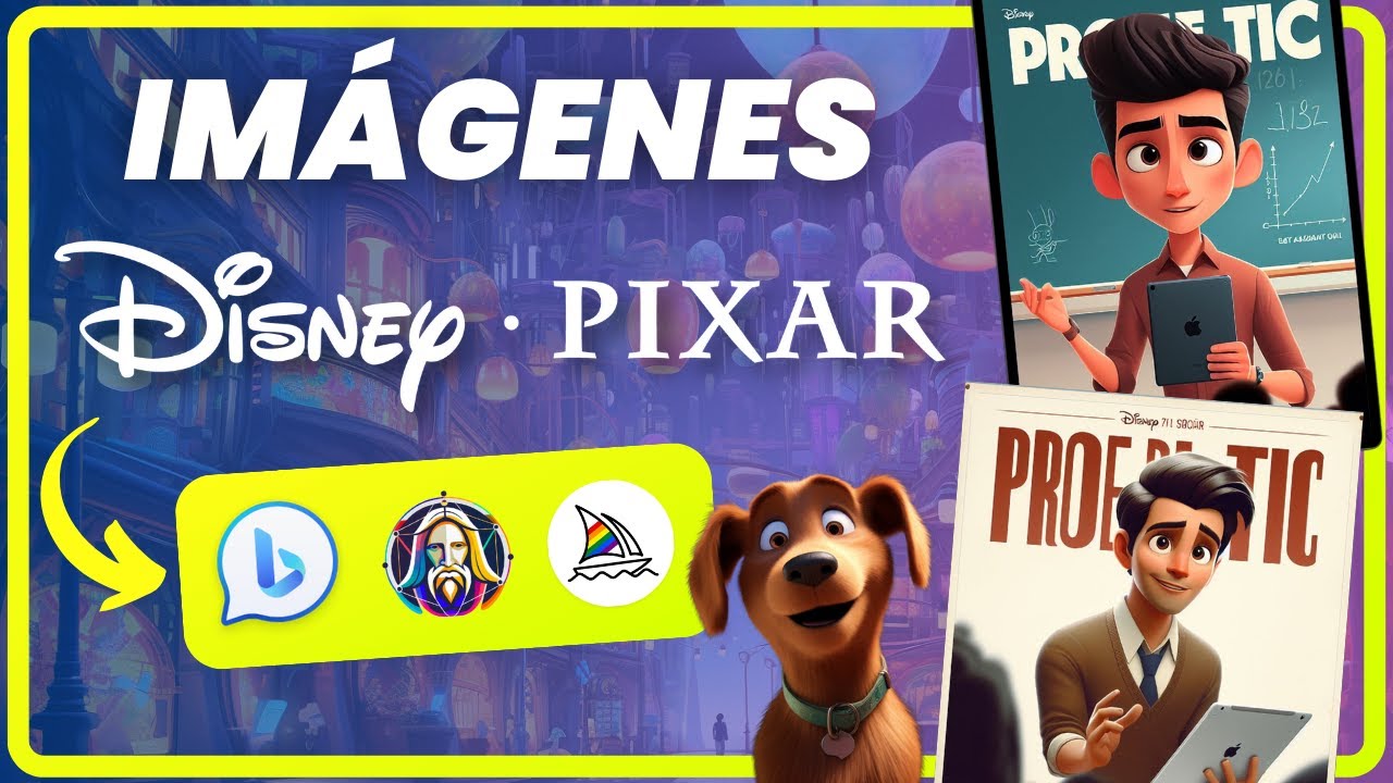 Crear IMÁGENES de DISNEY PIXAR con IA  TUTORIAL Microsoft Bing Leonardo.ai Midjourney 🎨🤖