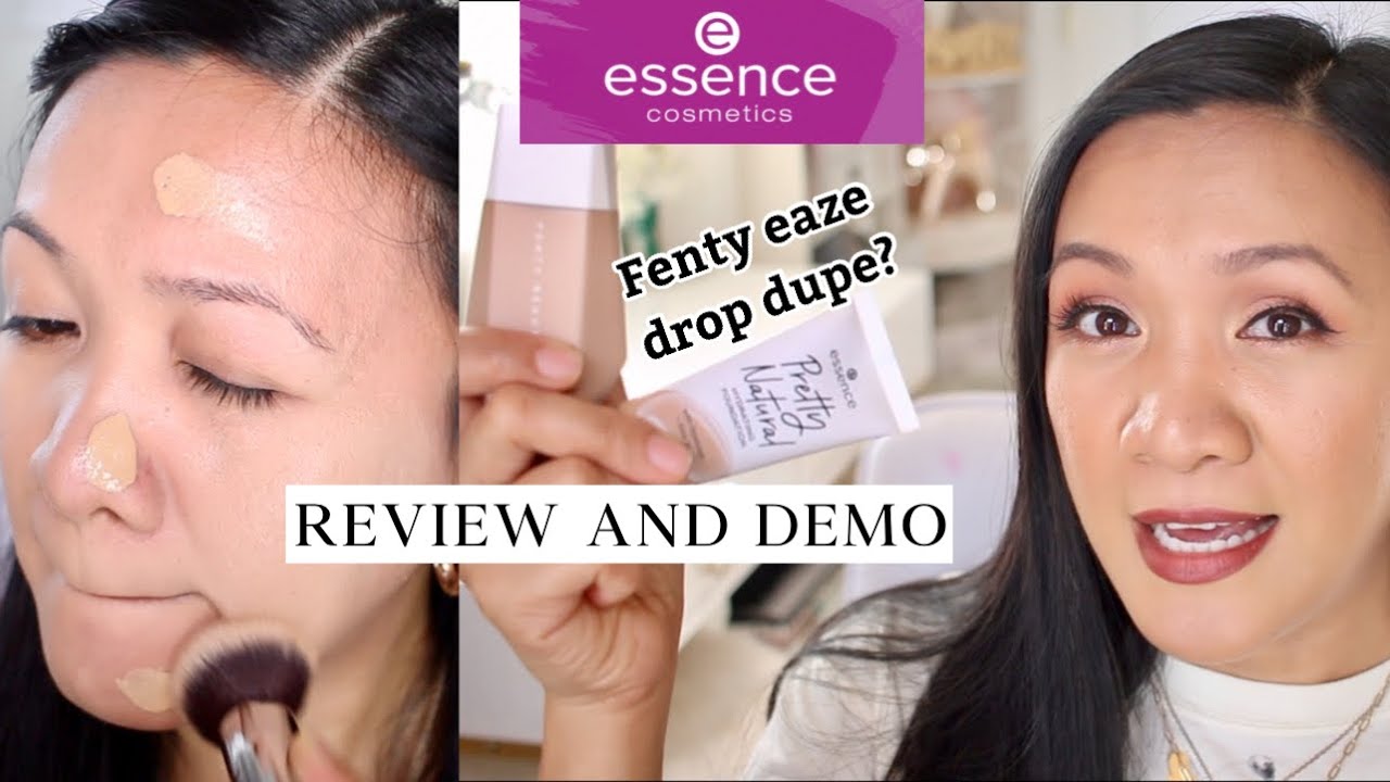 Essence Cosmetics Pretty Natural Hydrating Foundation Review & Demo Oily Skin | aboutsomethingpretty