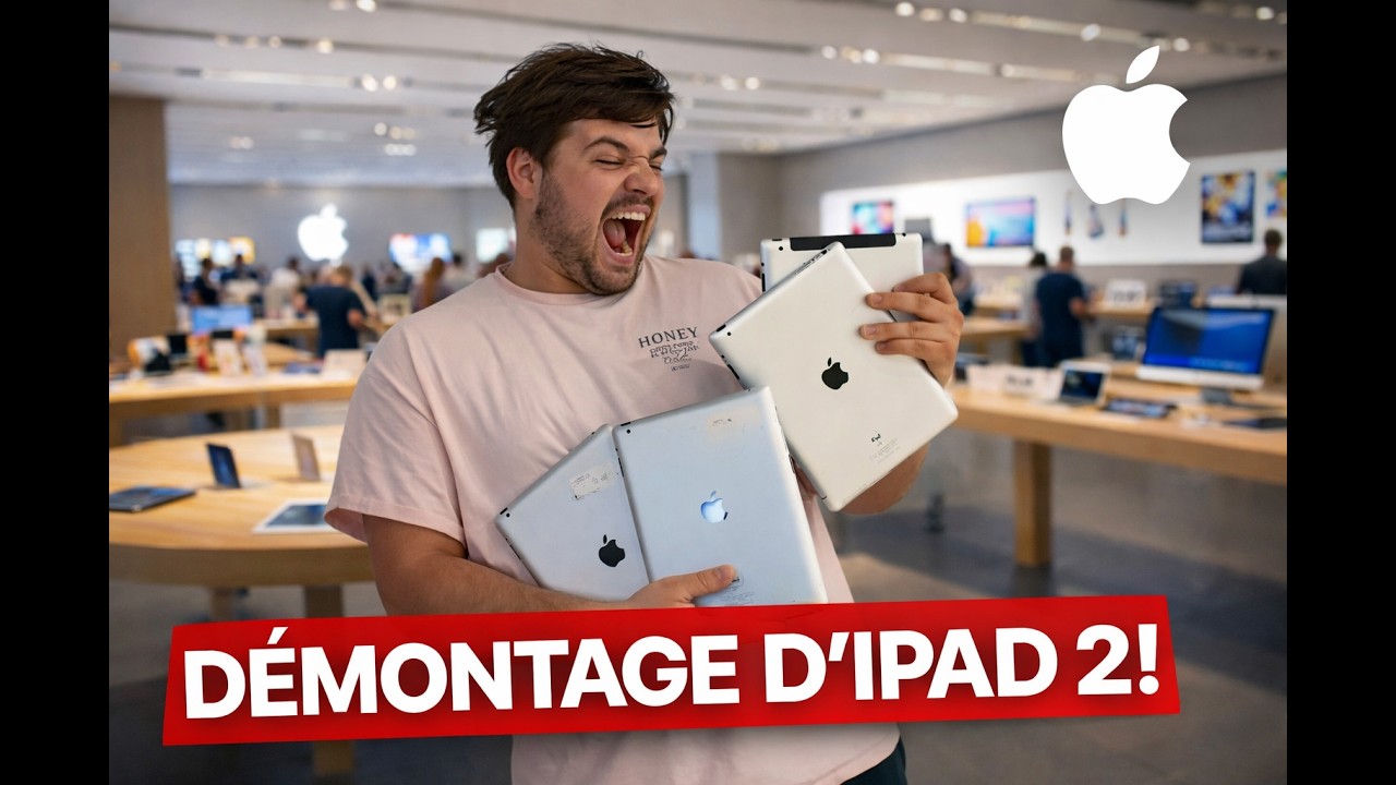 Timelapse - Je Démonte un iPad 2… Combien de Pièces Peut-on Sauver ?
