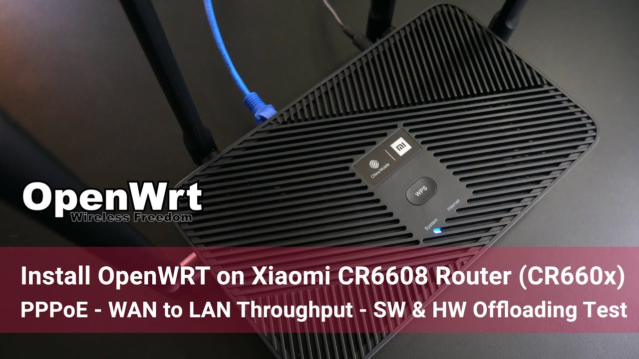 OpenWRT - Install OpenWRT on Xiaomi CR6608 Router