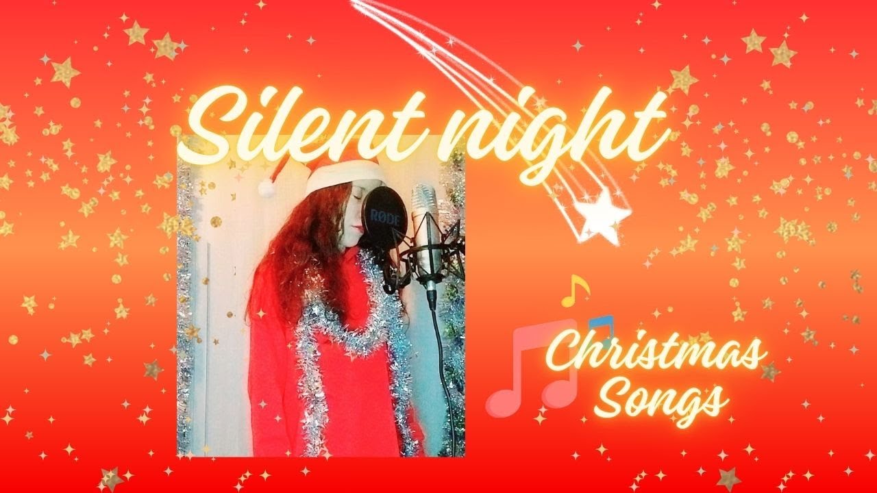 Christmas song Silent Night with lyrics 🎶