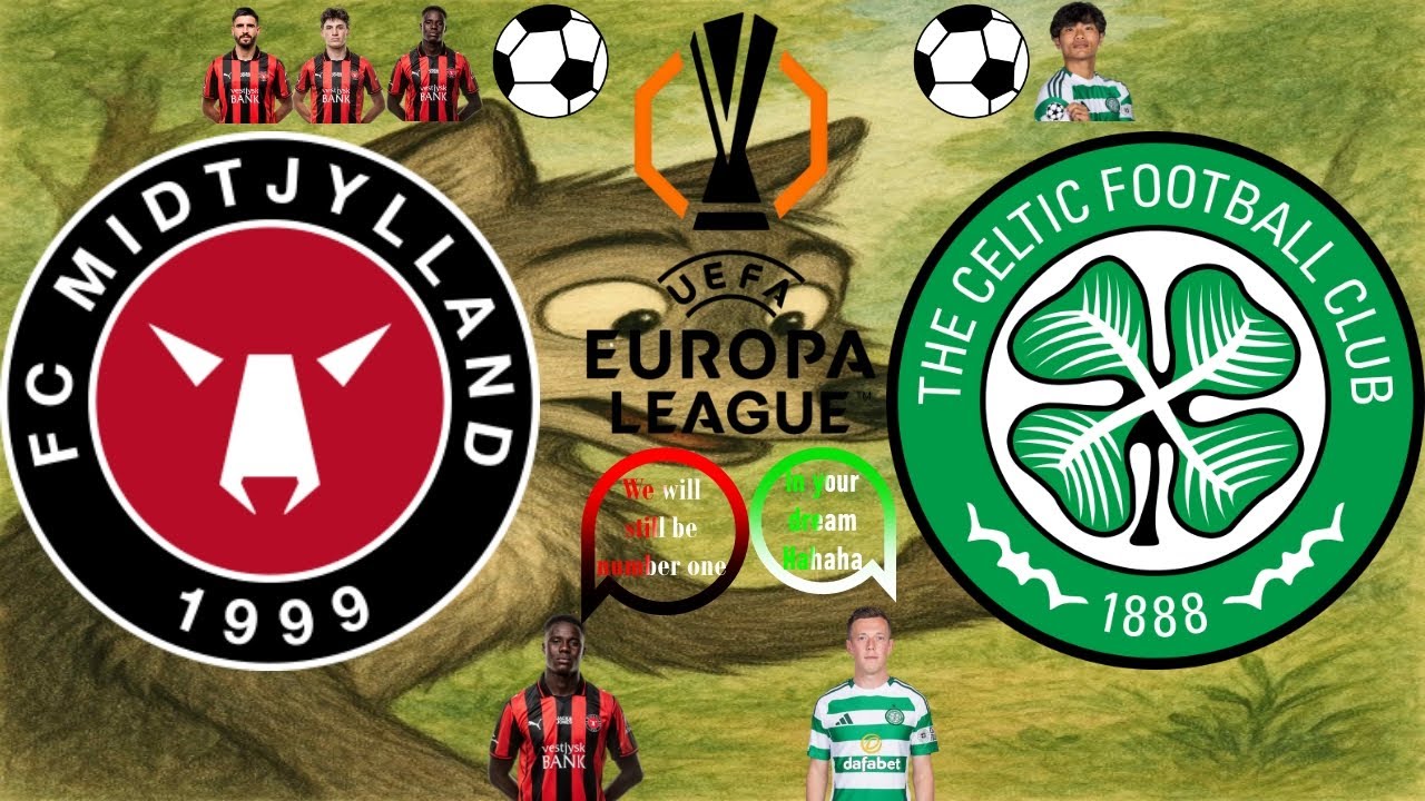 Kunne Fc Midtjylland holde fast i 1 pladsen i Ligaspillet? Europa League Fc Midtjylland vs Celtic FC