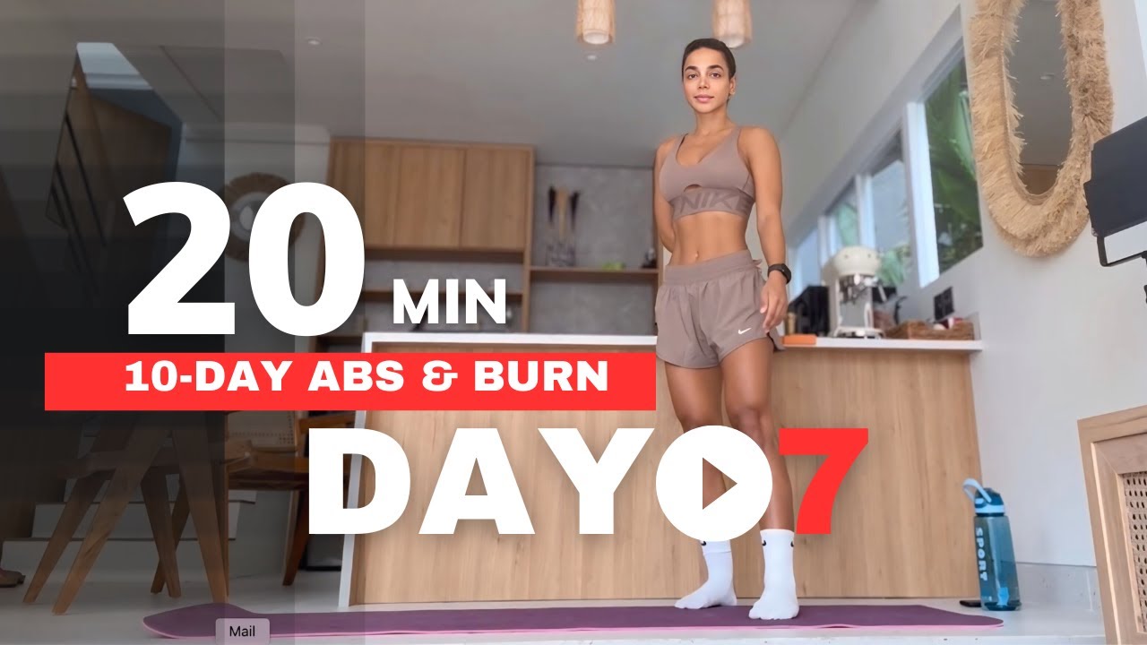 20-Minute No-Equipment Abs — Day 7 | Flat Belly in 10 Days #CoreStrength #Abs