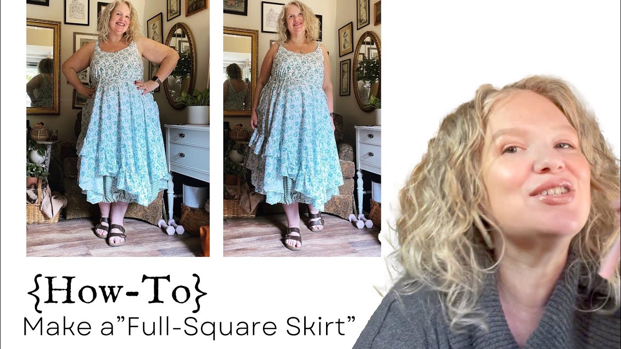 How to draft a full circle skirt with a handkerchief hem | Ogden Cami Hack + Krista Larson Inspo