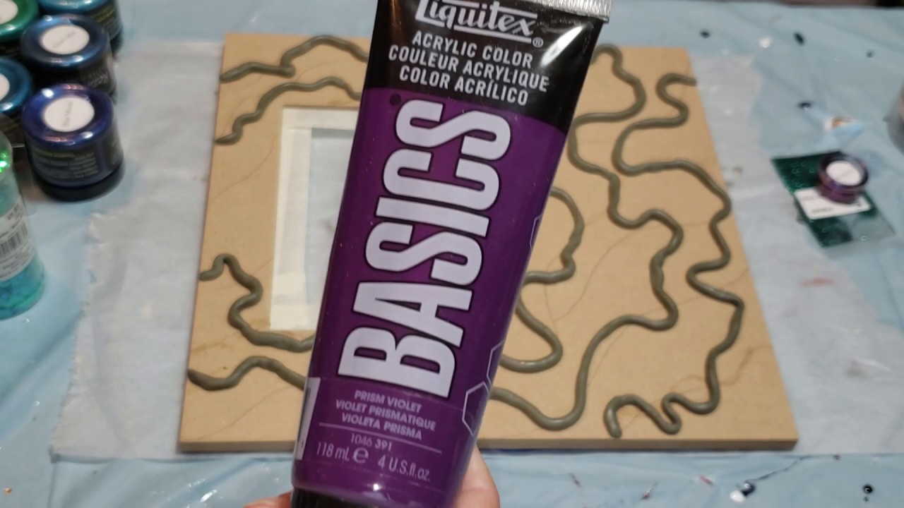 Resin Art How to design a Custom Geode Style Picture frame