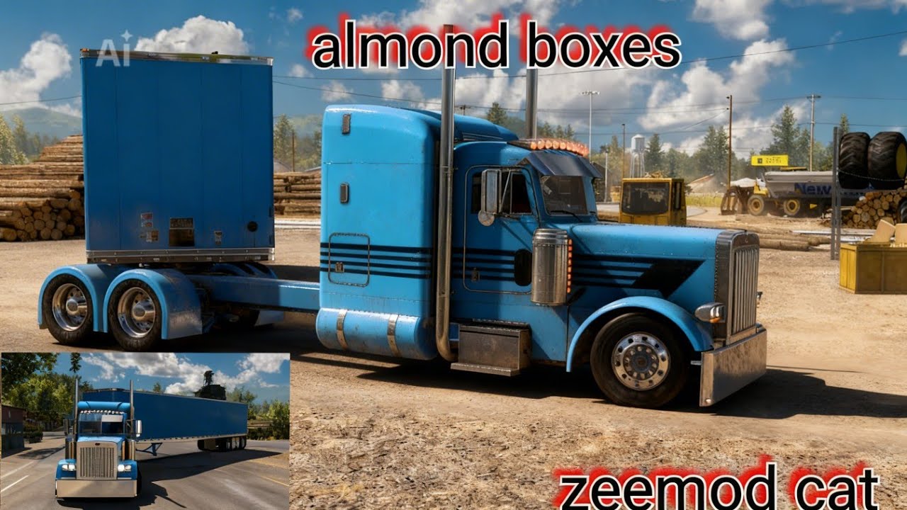 (Cat-power zeemod ) custom peterbilt 379-american truck simulator Montana to Idaho