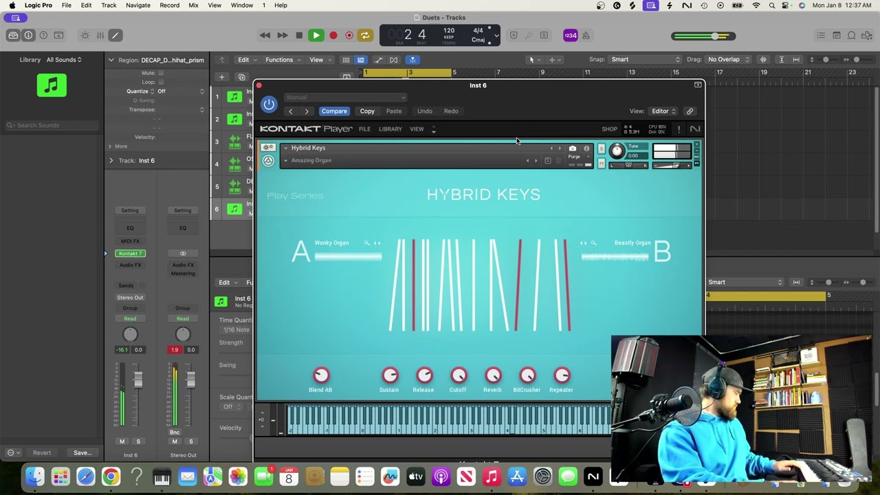 Making A Beat In Logic Pro X With ONLY Native Instruments Plugins | NOT A TUTORIAL