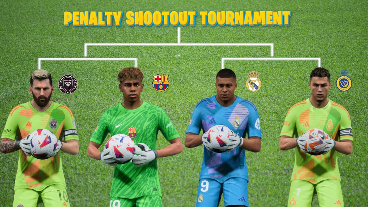 GK MESSI vs GK YAMAL vs GK MBAPPE vs GK RONALDO | Penalty Shootout Tournament - FC24