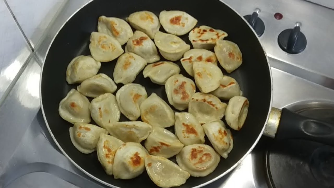 How To Cook Fried Russian Dumpling Taschki Pelmeni with Pork For Bachelor