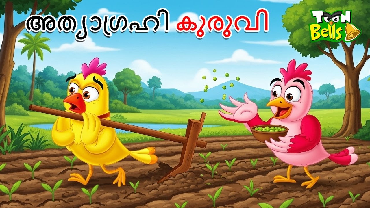 അത്യാഗ്രഹി കുരുവി | Athyagrahi Kuruvi | Greedy Sparrow | Malayalam Fairy Tales | Malayalam Stories