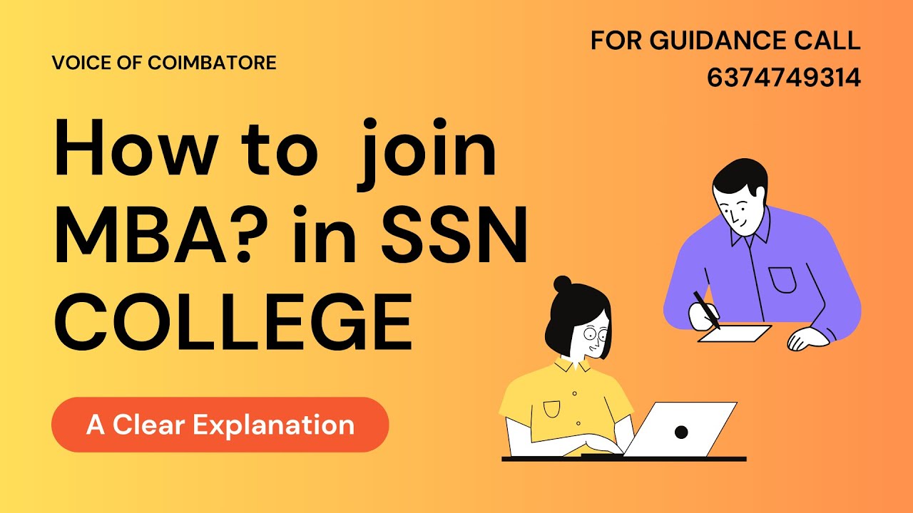 SSN SCHOOL OF MANAGEMENT | HOW TO JOIN MBA IN  SSN? #mba #tancet2024