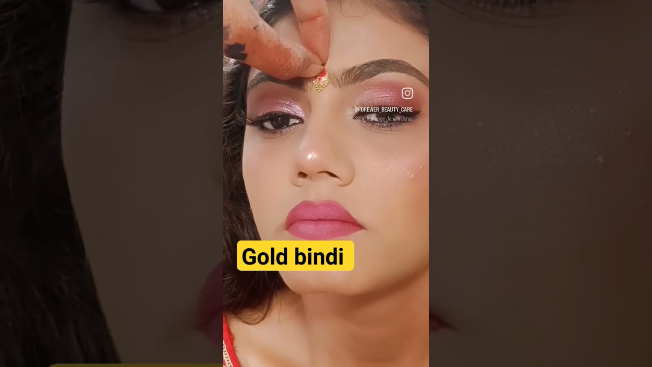 gold ki bindi #gold #lovestatus @officialashvini