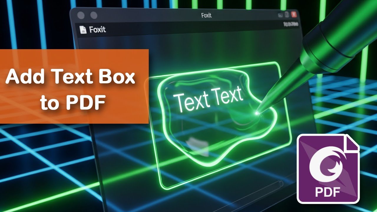 How to add text boxes to a PDF Document in Foxit PDF Editor