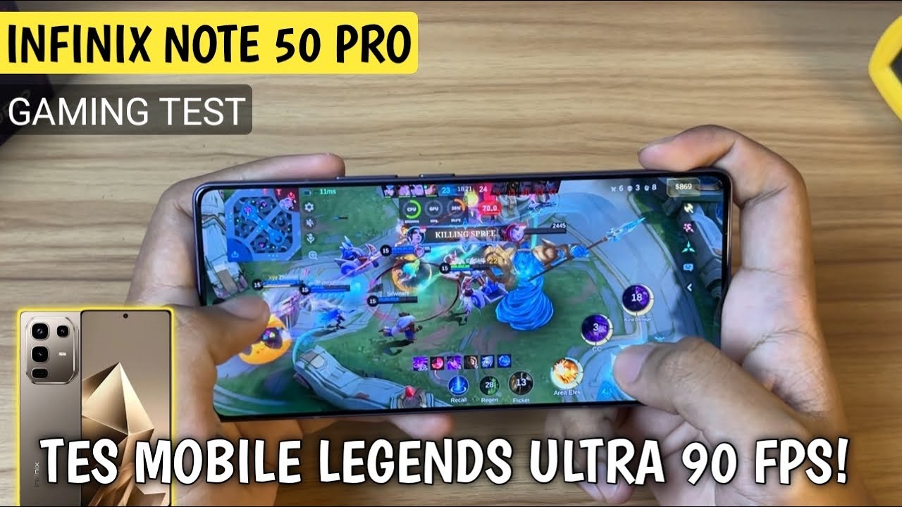 Tes Main Mobile Legends di Infinix Note 50 Pro - Tes FPS, Suhu & Baterai!