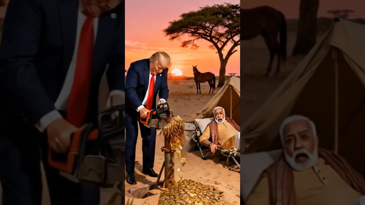 trump Vs Modi funny scenes in village 😂