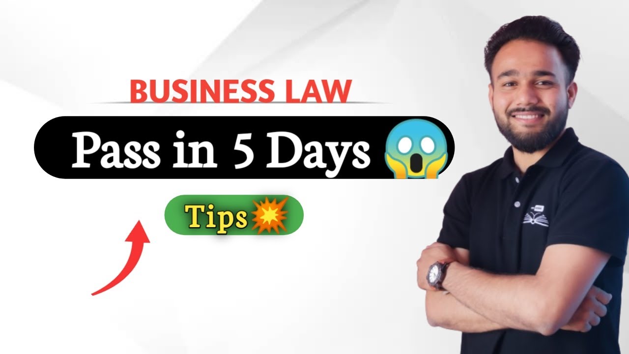 Pass in only 5 Days || Business law || Exam Capsule