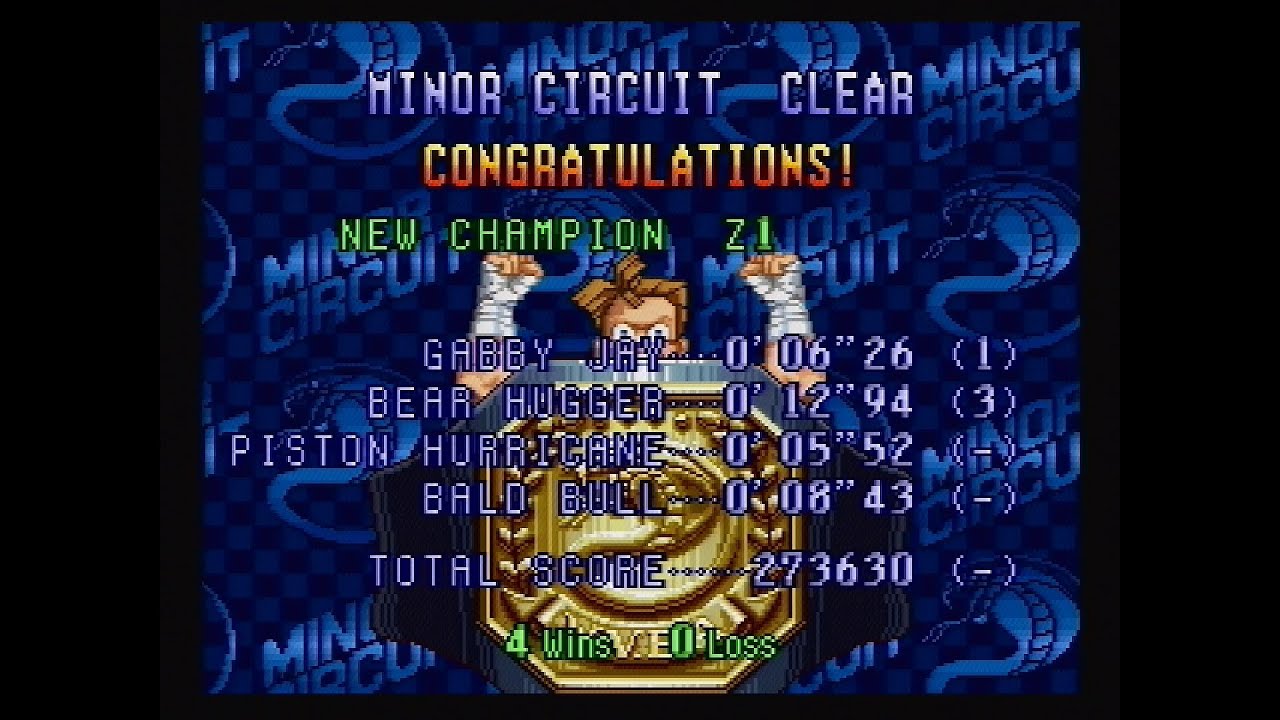 Super Punch-Out!! Minor Circuit [0'33