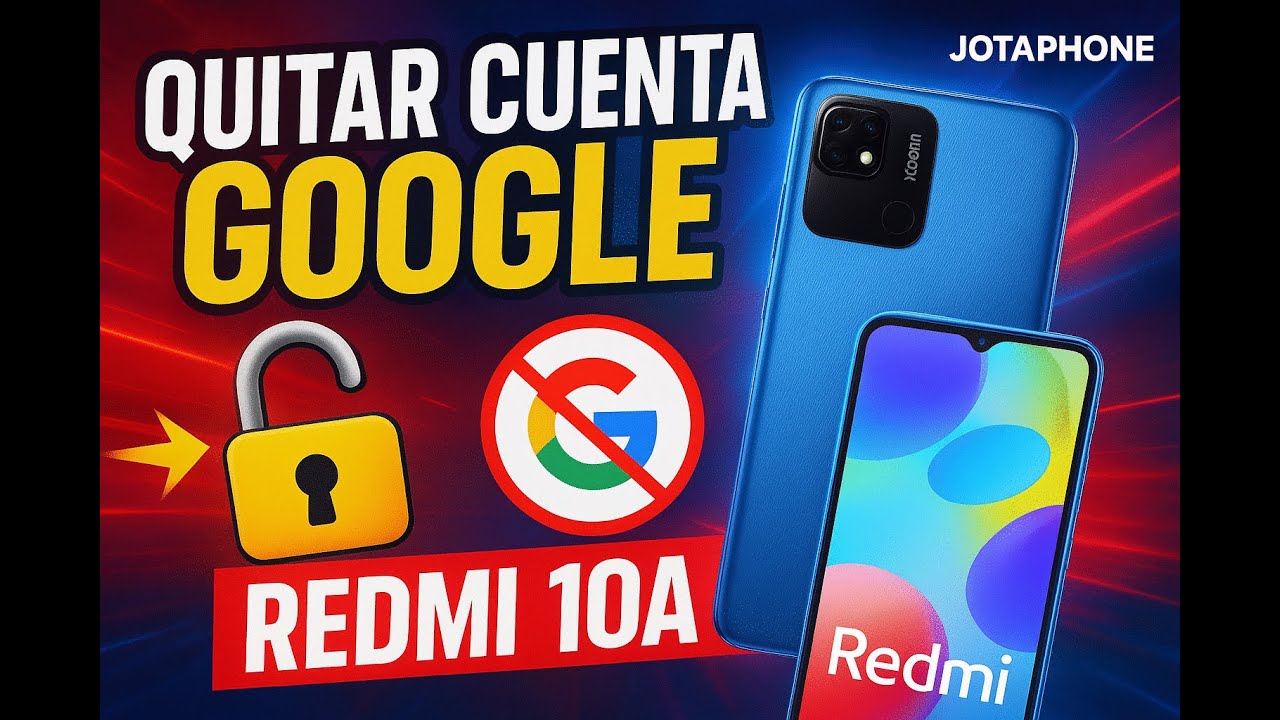 🔥 ¡Quita la cuenta Google del Redmi 10A FÁCIL y RÁPIDO! | Desbloqueo 2025 ✅
