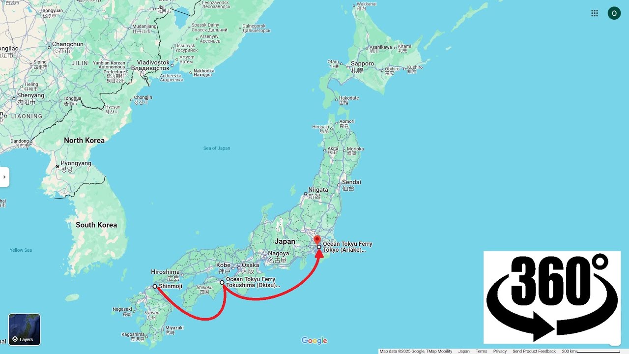 【360°動画】2泊3日フェリー乗船　門司→徳島→東京有明　二人部屋だと横須賀直行(1泊)より安い！