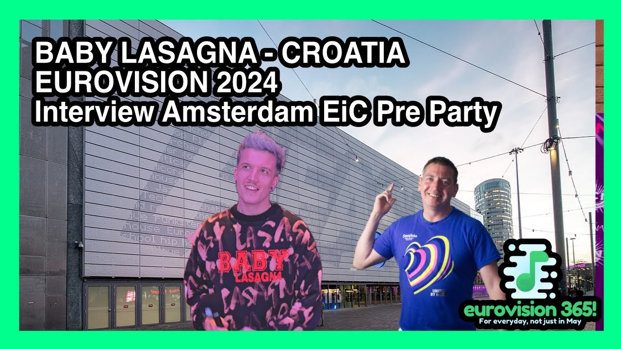 Baby Lasagna INTERVIEW - EiC - Amsterdam - Croatia | Eurovision 2024