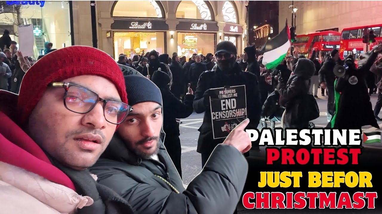 Palestine 🇵🇸 Protest 😱 Hame Warning Mili ⚠️