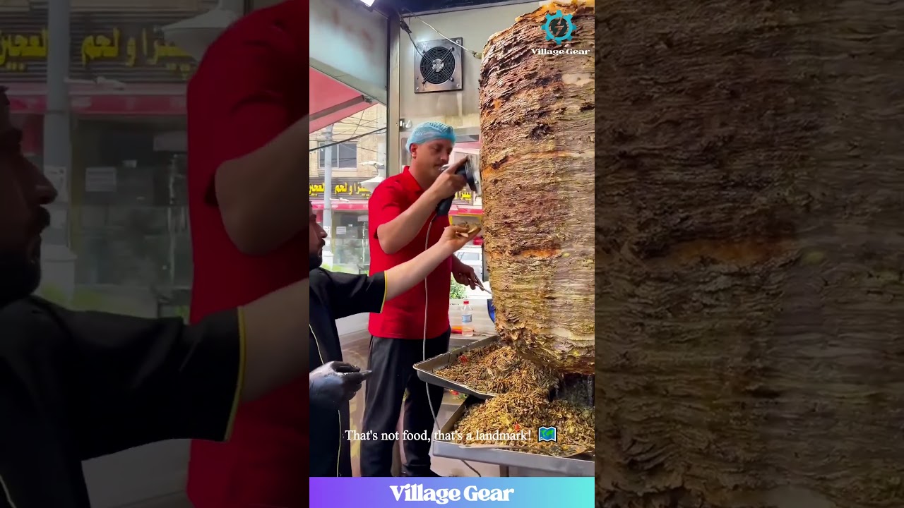 My Brain Can't Handle This Much Kebab! 😂 Meat Heaven! #shawarma #kebab #foodie #funny #epicfood
