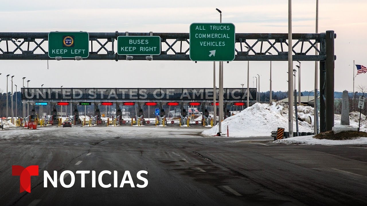 “Es inaudito”: policías asombrados con cruces de migrantes de Canadá a EE.UU. | Noticias Telemundo
