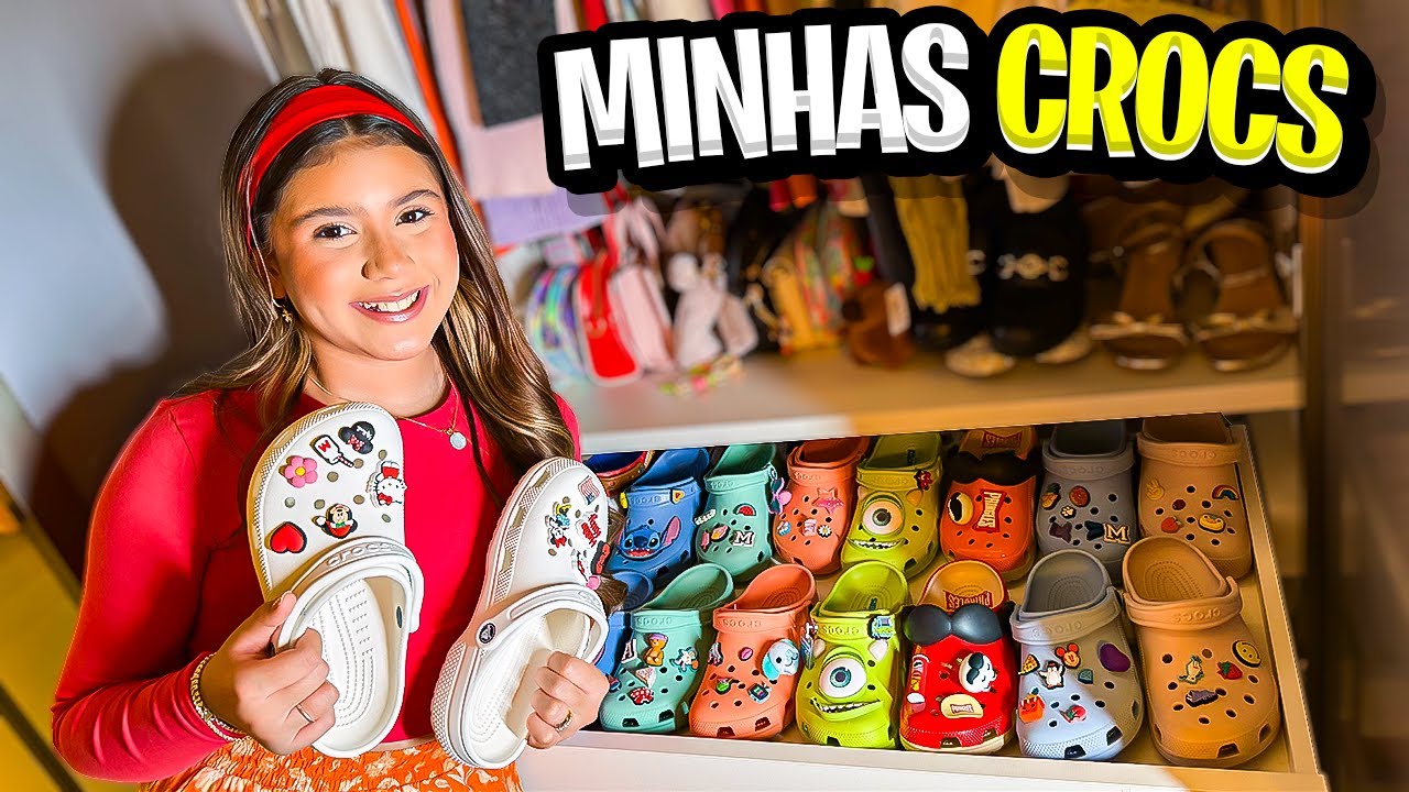TOUR PELAS MINHAS CROCS! VEM VER MINHA COLEÇÃO! 👟😍✨