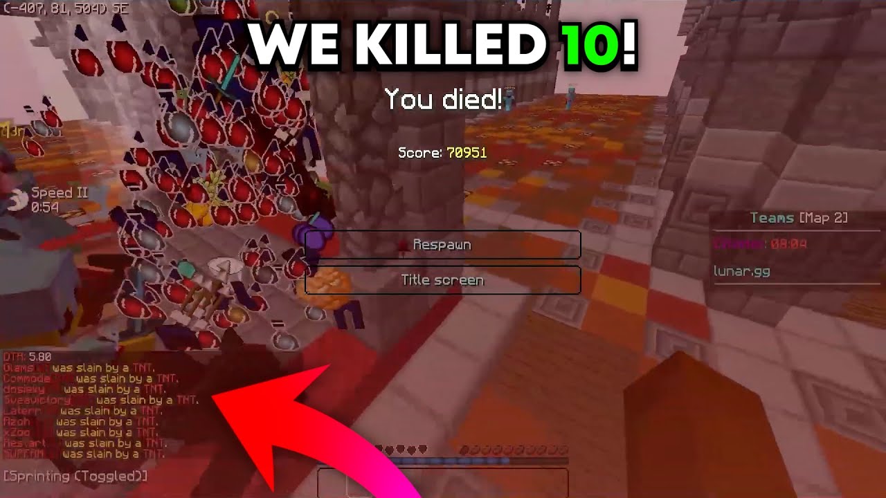 Top HCF Moments (TNT Cannon Kills 10 + Half Heart Poison Kite)