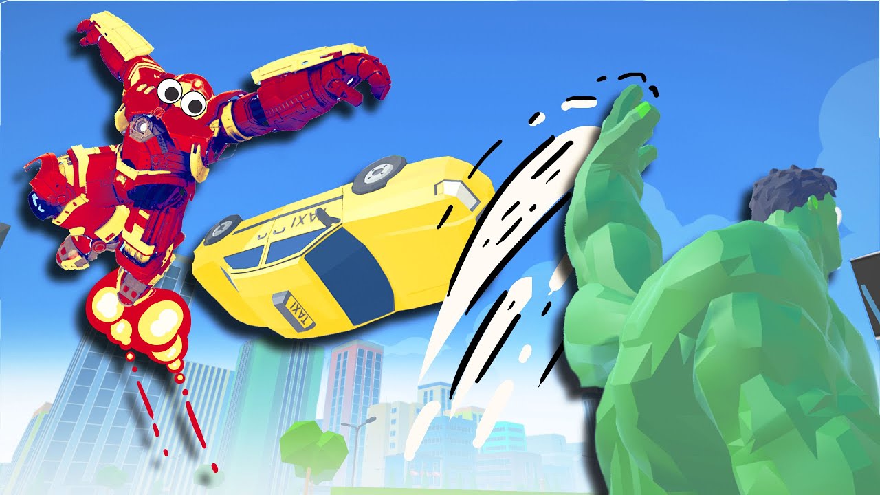 TABS - Insane Hulkbuster IRON MAN vs HULK in Totally Accurate Battle Simulator