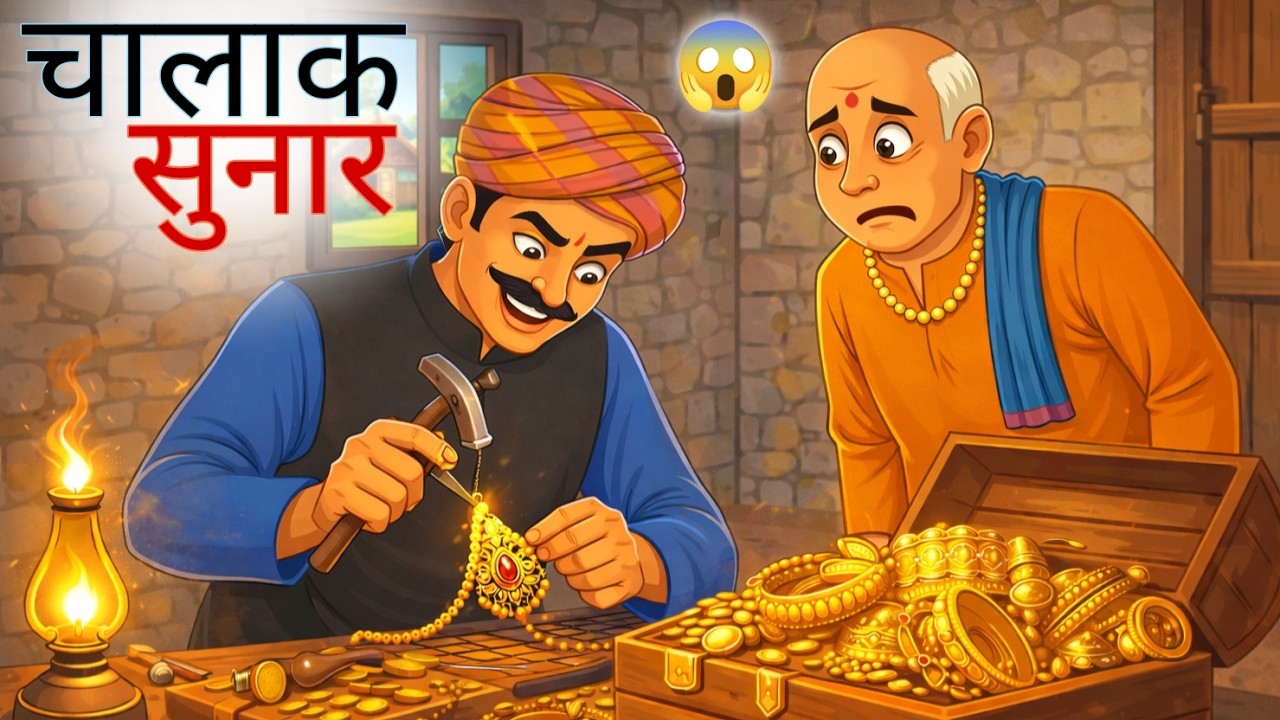 चालाक सुनार | CHALAAK SUNAR | Hindi Kahani | Moral Stories | Latest Hindi Cartoon Kahani