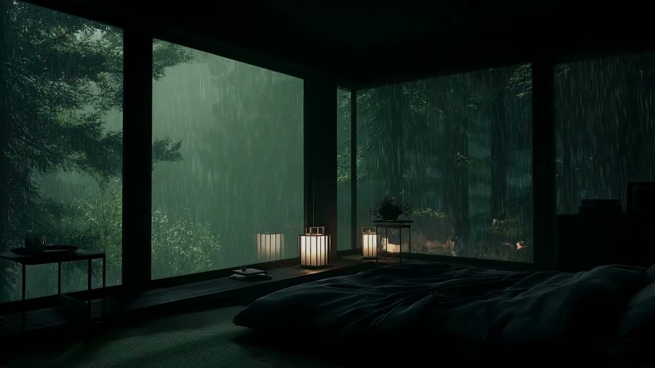Rainy Night in a Dark Room for Study and Meditation
