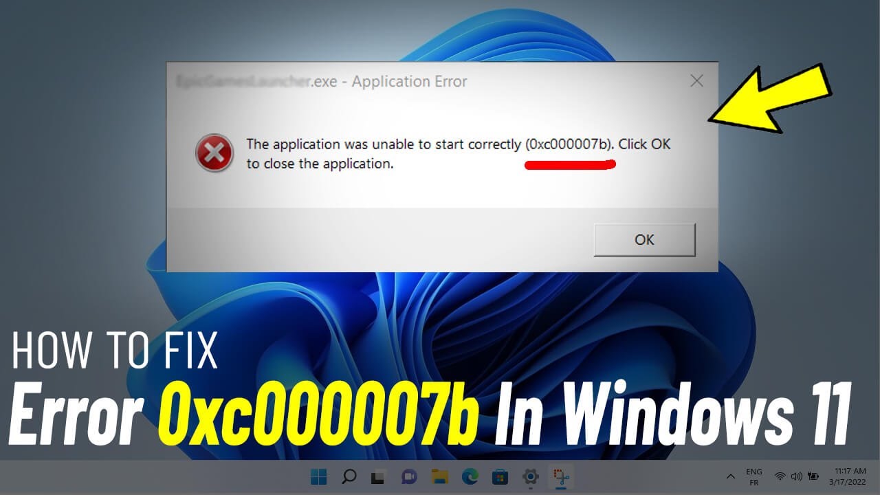 Как исправить ошибку 0xc000007b в Windows 11